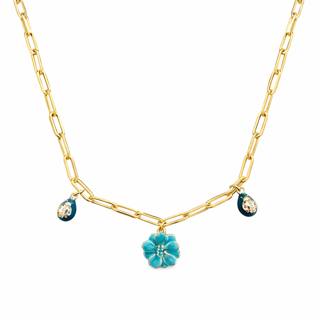 Two Ladies, One Flower Necklace