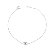 Evil eye bracelet. Diamond evil eye bracelet. Evil eye chain bracelet. Sapphire and diamond eye bracelet. Eye bracelet. Eye jewellery. Anatol jewellery. Χρυσά κοσμήματα. Κόσμημα με μάτι. Βραχιόλι με μάτι. Χρυσό μάτι με μπριγιάν. Ανατολ κοσμήματα.