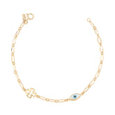 Golden Chain Cross Bracelet