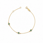 Triple Evil Eye Bracelet