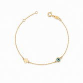 Evil Eye and Cross Bracelet