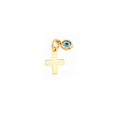 Flat Cross with Eye Pendant