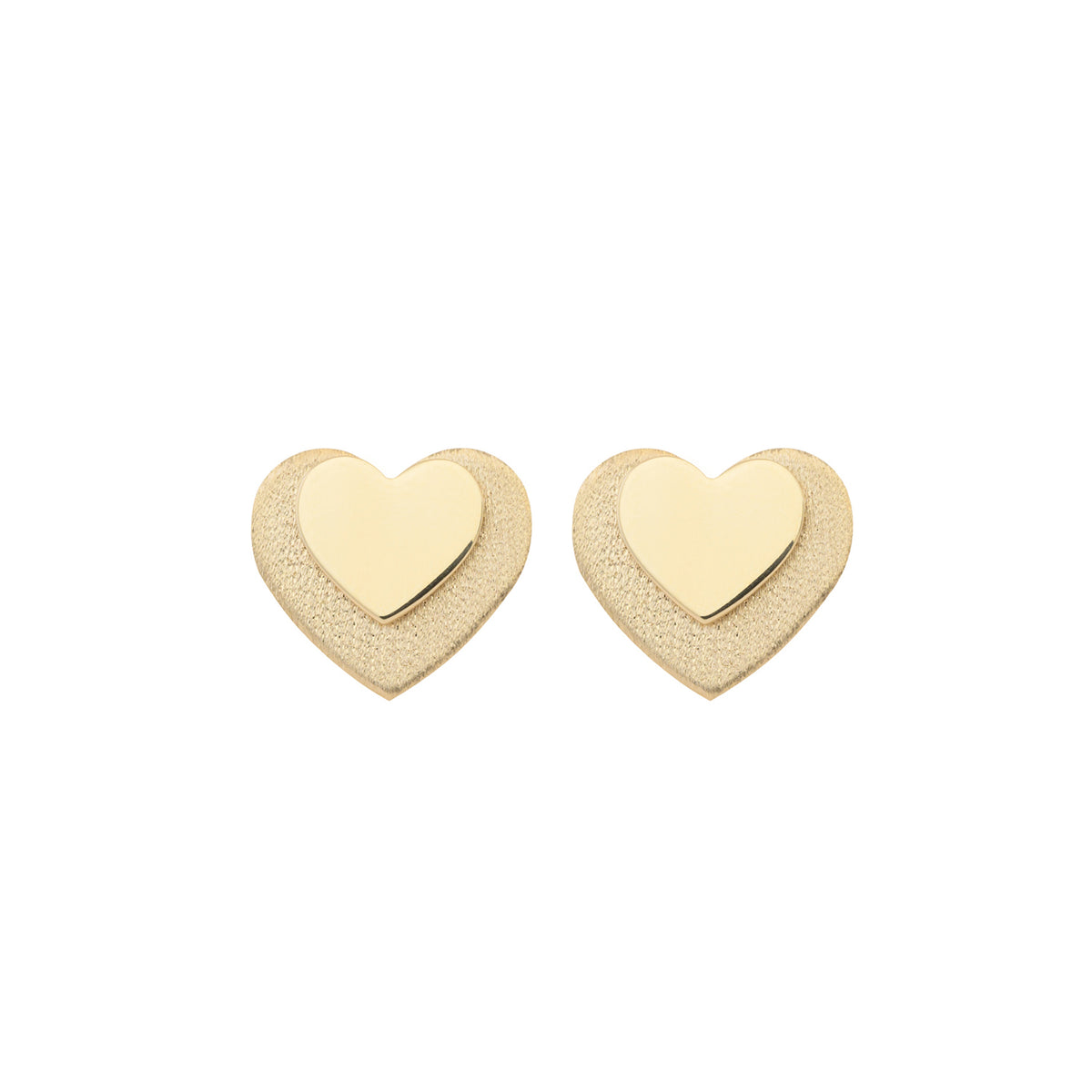 Double Heart-Beat Earrings