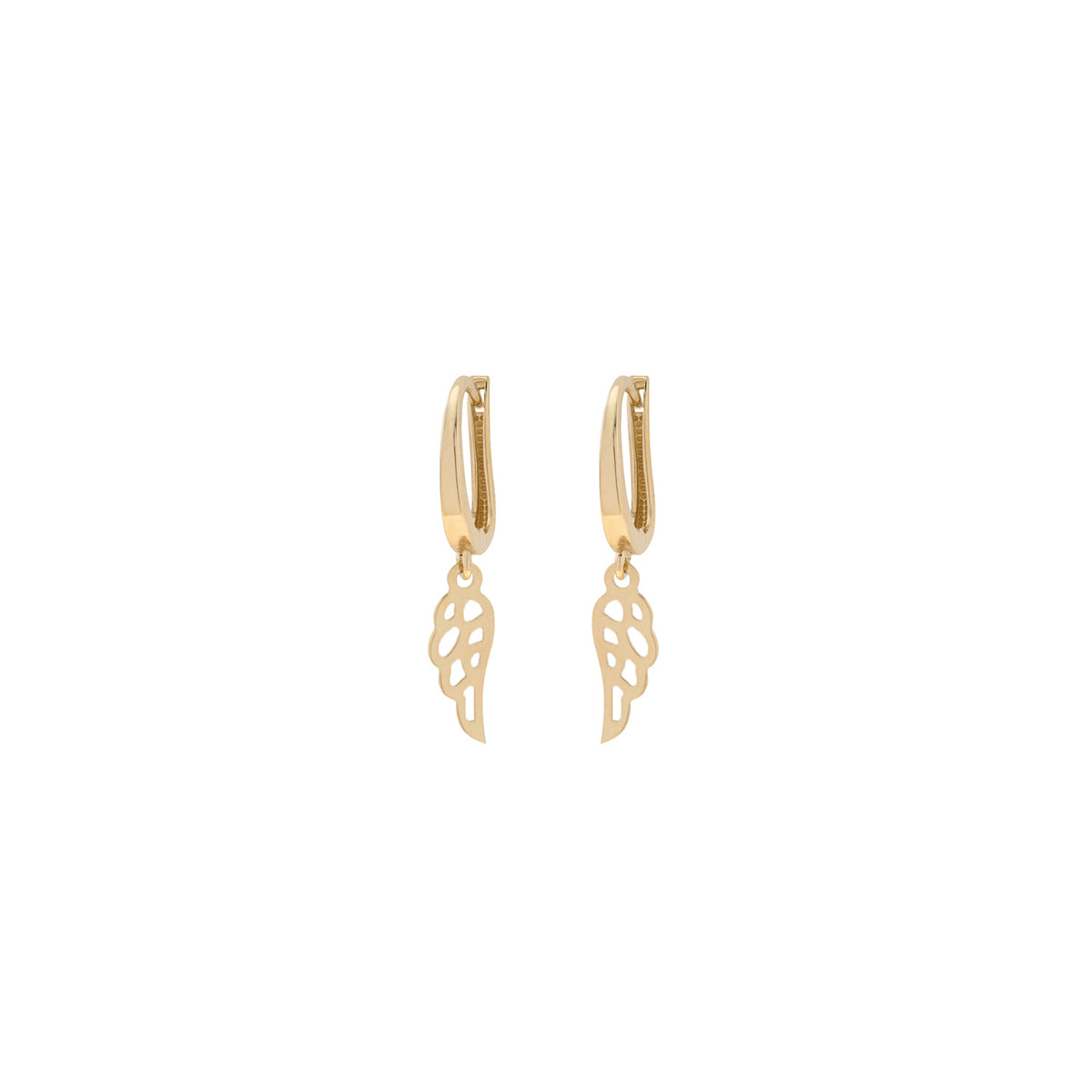 Golden Wing Hoops