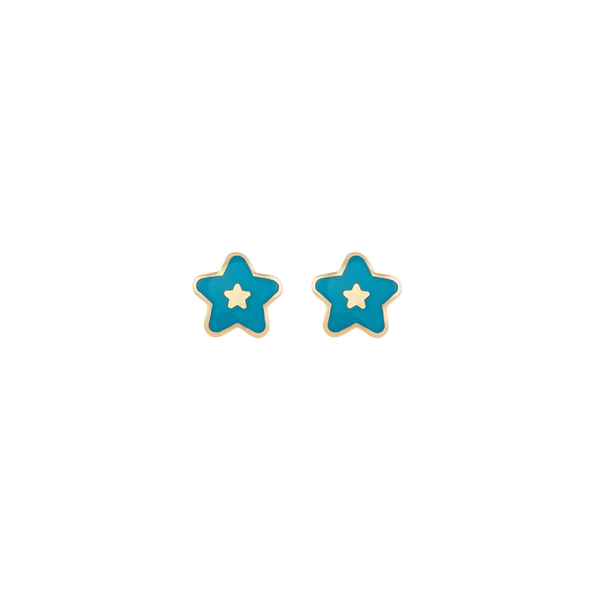 Blue Star Earrings