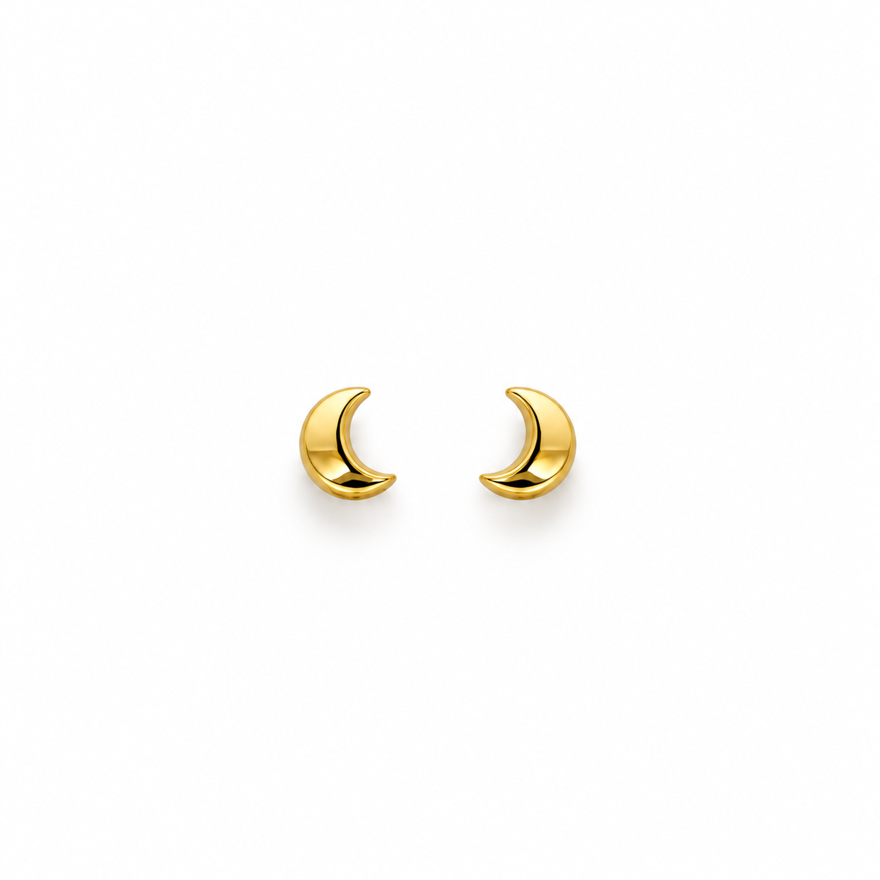 Half-Moon Stud Earrings