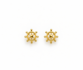 Anchor Stud Earrings