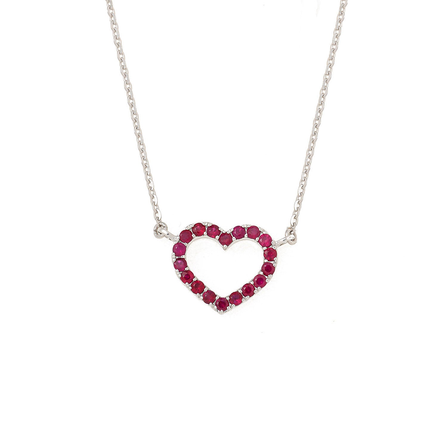 Ruby Heart Necklace