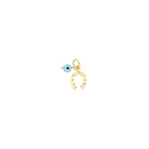 Gold Lucky Horse Shoe Pendant