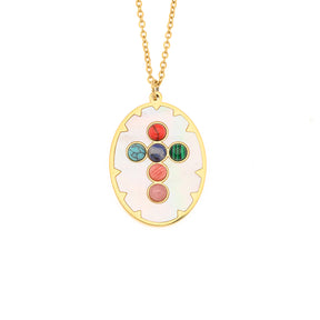 Colorful Stones Cross