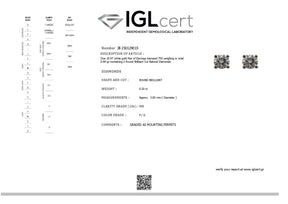 0.20CT, F/G, VVS2 Diamond Earring