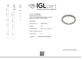 0.53ct, E/F, VVS, Diamond Eternity Ring