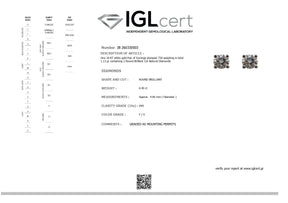 0.49ct, F/G, VVS Diamond Earrings