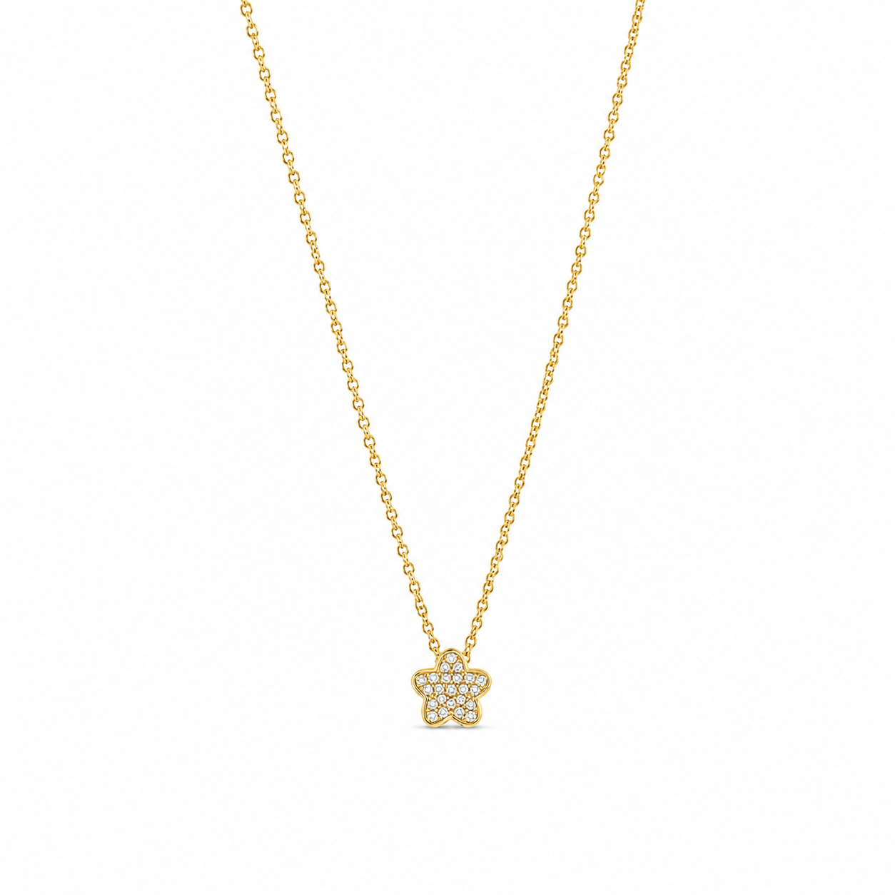 Flower Diamond Necklace