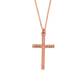 Diamond Cross. Gold and diamond cross. Cross for christening. Cross for baptism. Fine jewellery. Anatol jewellery. Χρυσά κοσμήματα. Κοσμήματα Κηφισιά. Σταυρός χρυσός. Σταυρός με διαμάντια. Βαφτιστικός σταυρός. Σταυρός για βάφτιση.  Σταυρός με μπριγιάν. 
