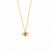 Ruby and Diamond Eye Necklace