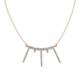 Oval Diamond Bar Necklace