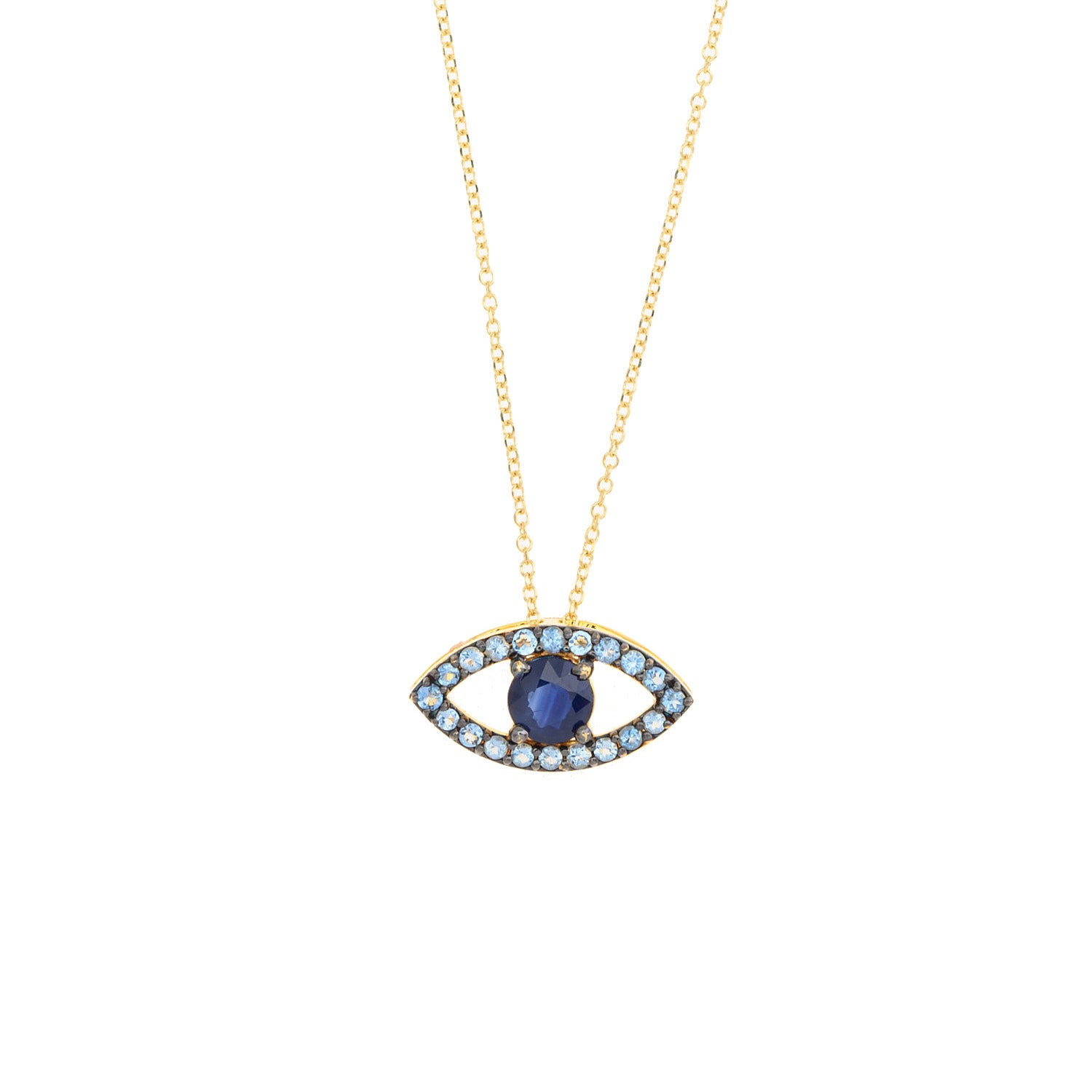 Aqua Eye Necklace