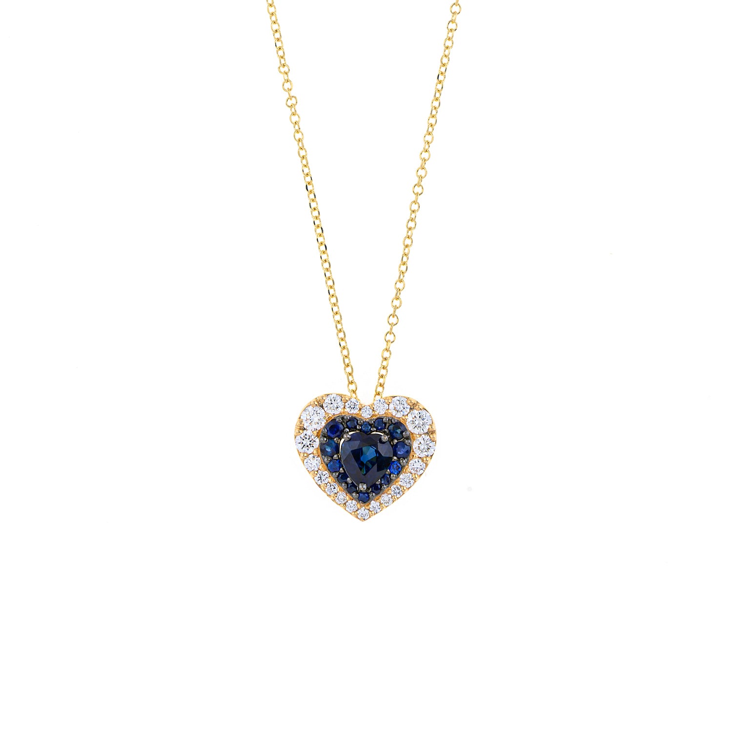 Blue Layers of Love Necklace