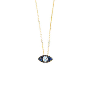 Blue Lake Eye Necklace
