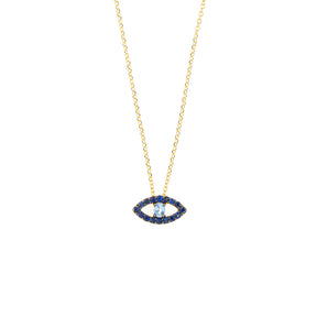 Blue Point Eye Necklace