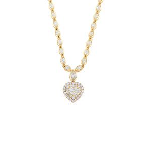 Sunlit Affection Heart Necklace