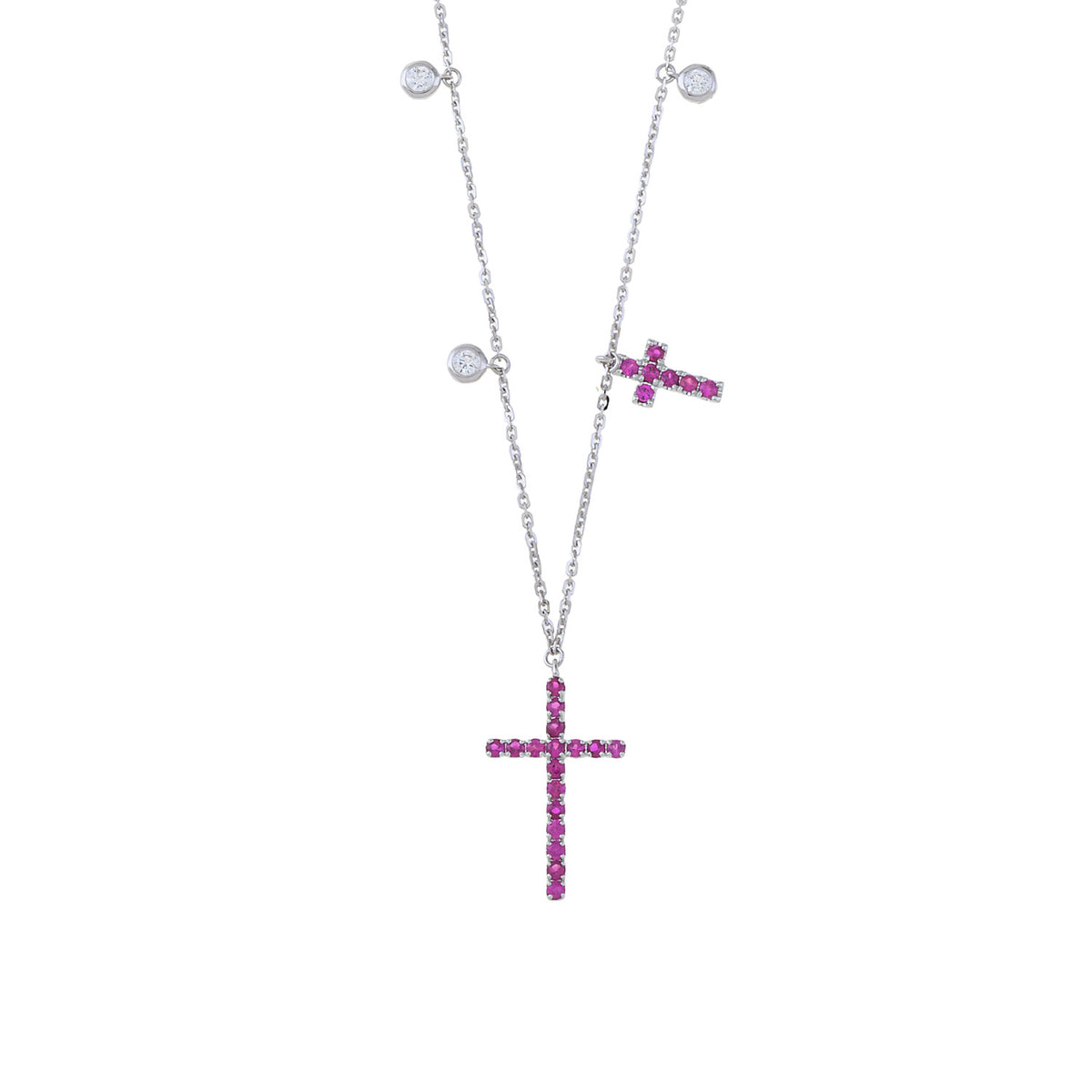 Double Cross Necklace