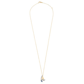 Sapphire Point Butterfly Necklace