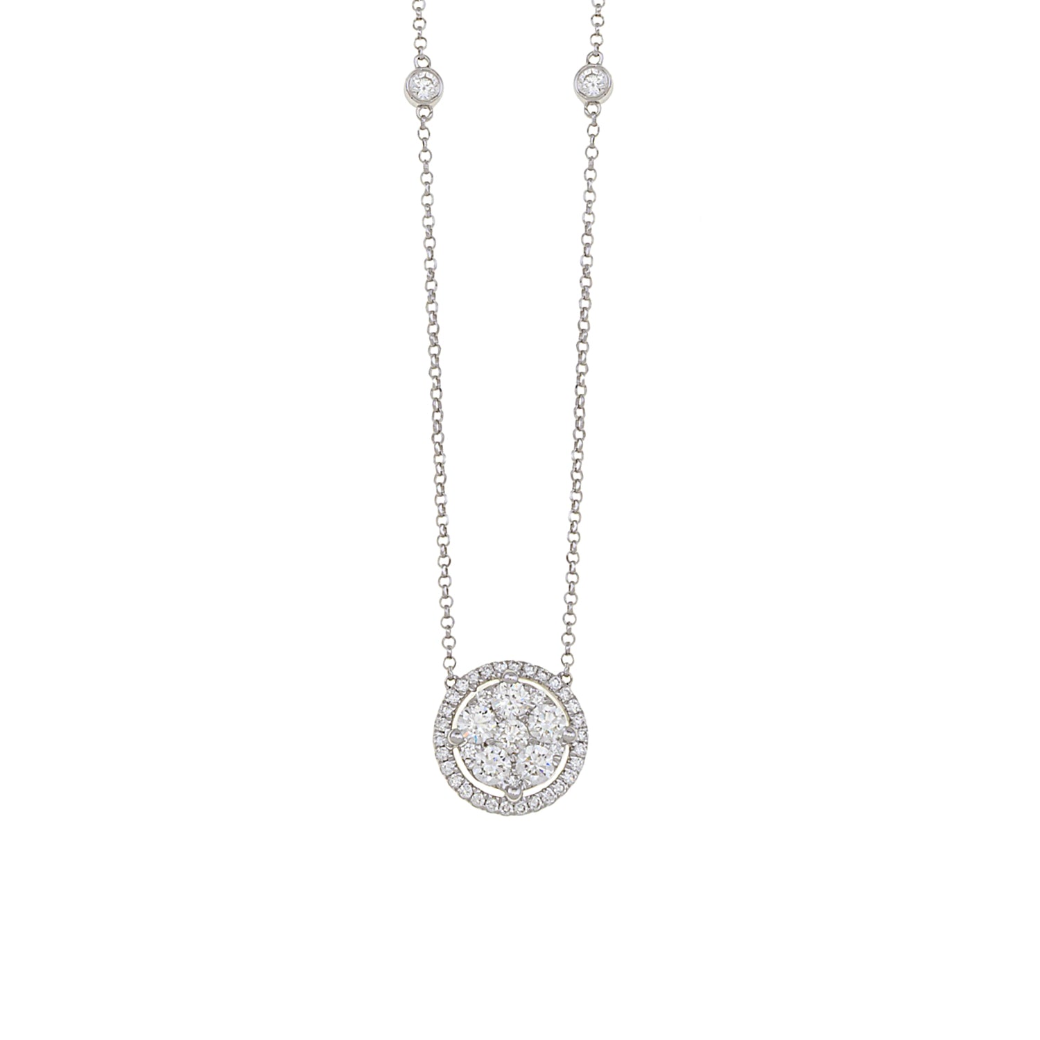 Cluster Diamond Necklace