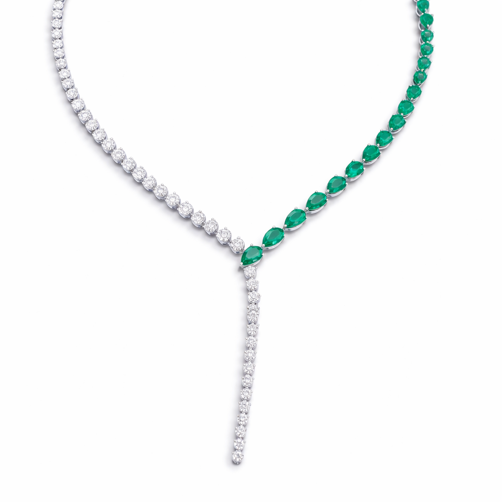Emerald and Diamond Necklace