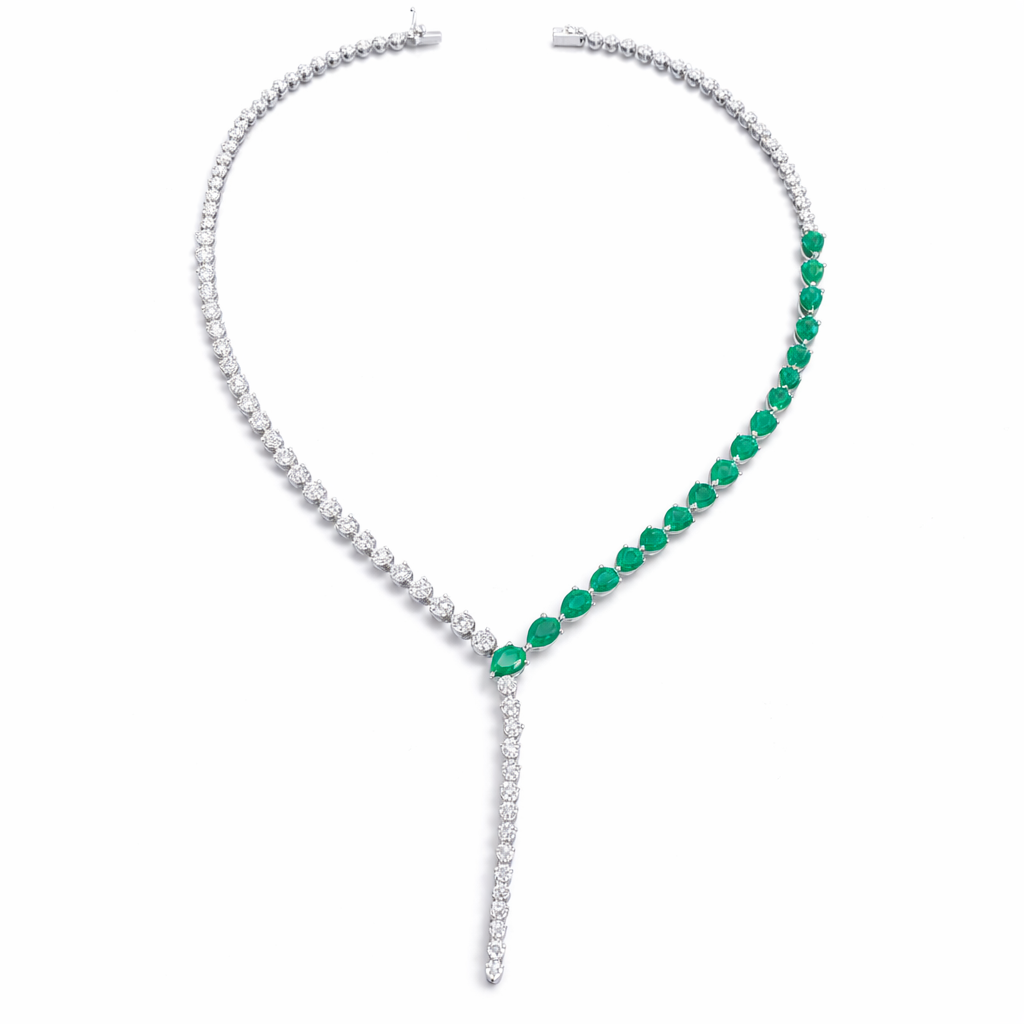 Emerald and Diamond Necklace