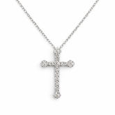 Elegant Diamond Cross Necklace
