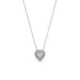 Heart-Shaped Diamond Necklace