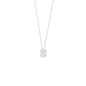 Round Diamond Pendant Necklace