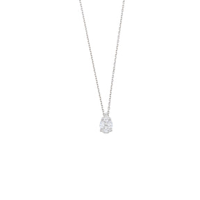 Diamond Teardrop Pendant Necklace