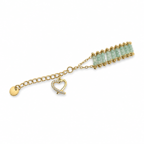 Heart on Beads Bracelet