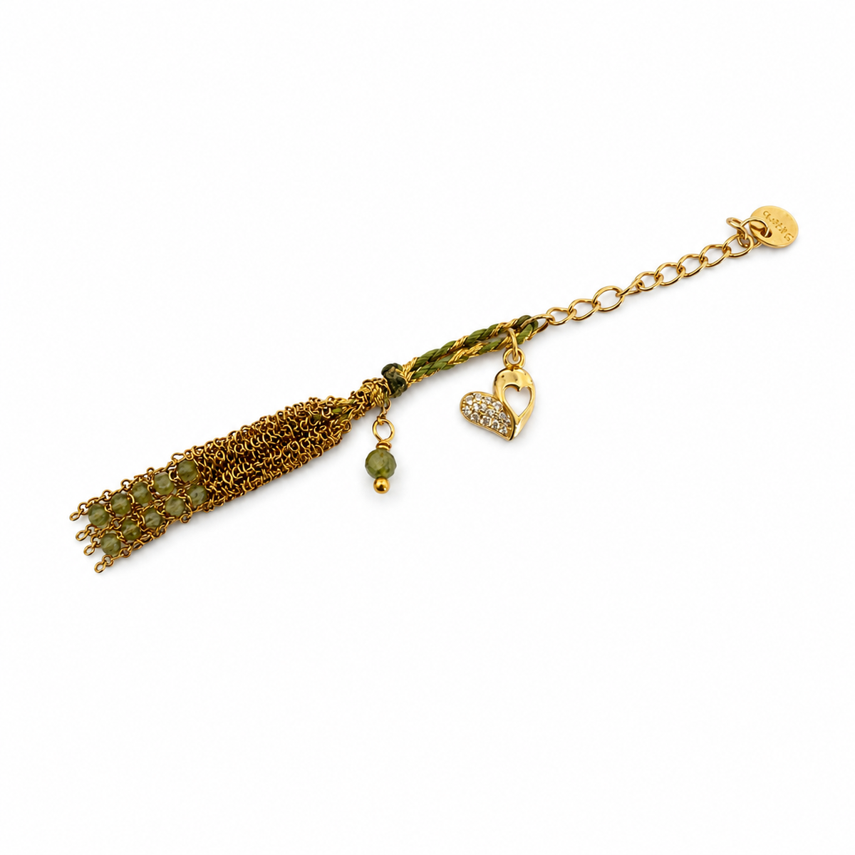 Heart on Beads Bracelet