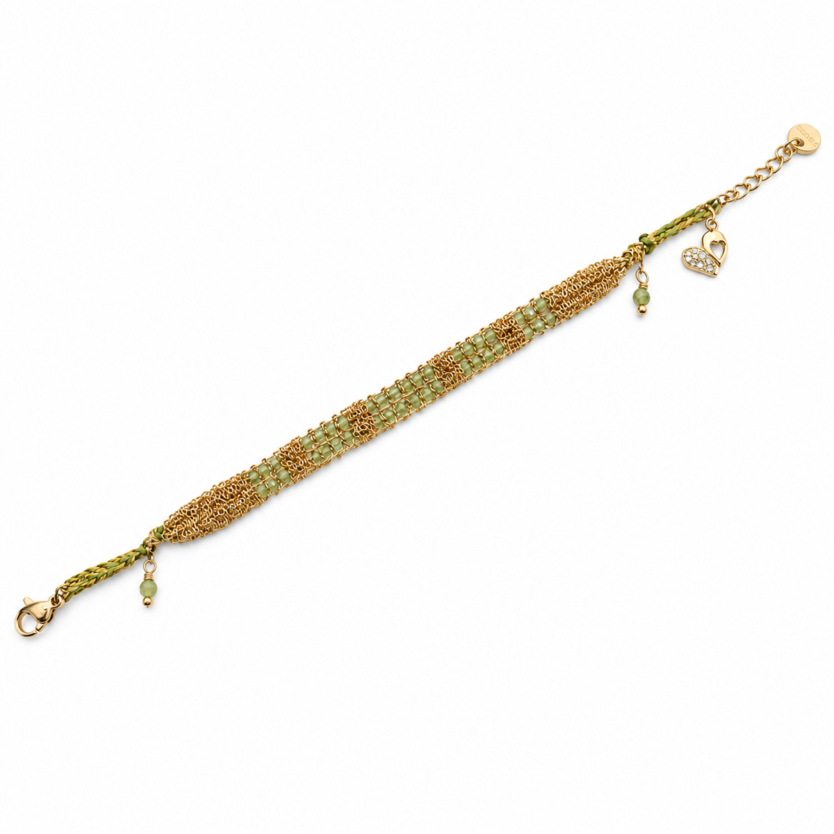 Heart on Beads Bracelet