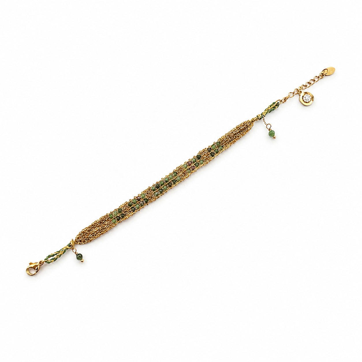 Center Spark on Beads Bracelet