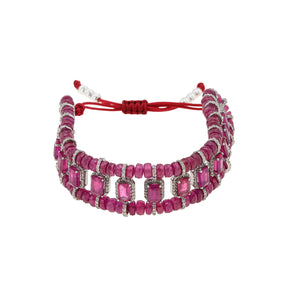 Ruby Wave Bracelet