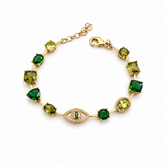 Olive Eye Bracelet