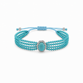 Oval Turquoise Beaded Bracelet