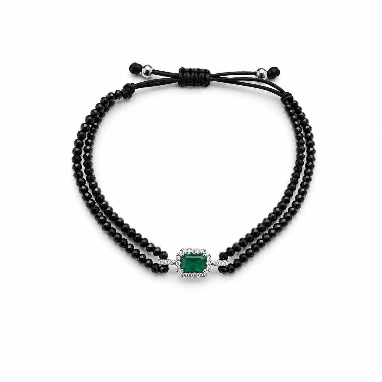 Emerald Clip Bracelet