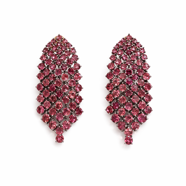 Pink Rainfall Earring