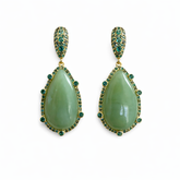 Green Plum Earrings