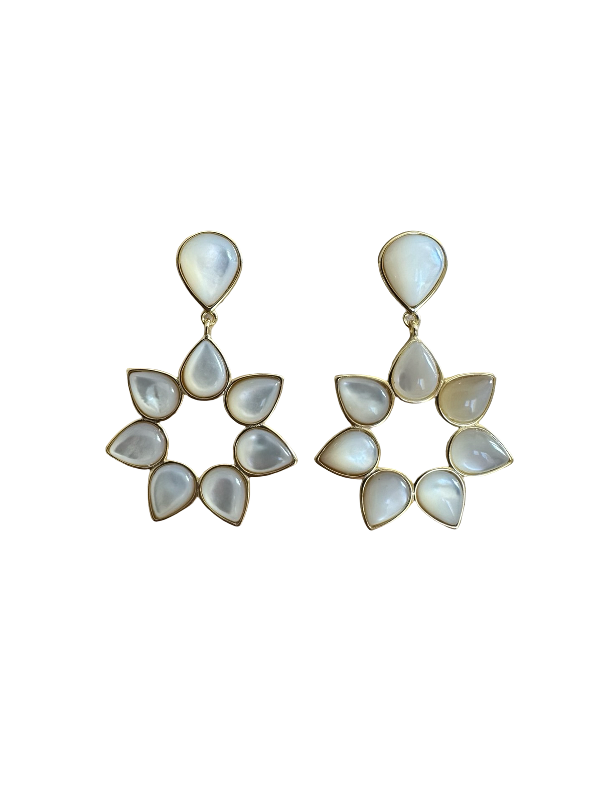 White Sun Earrings