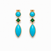 Elongated Teardrop-shaped Earrings