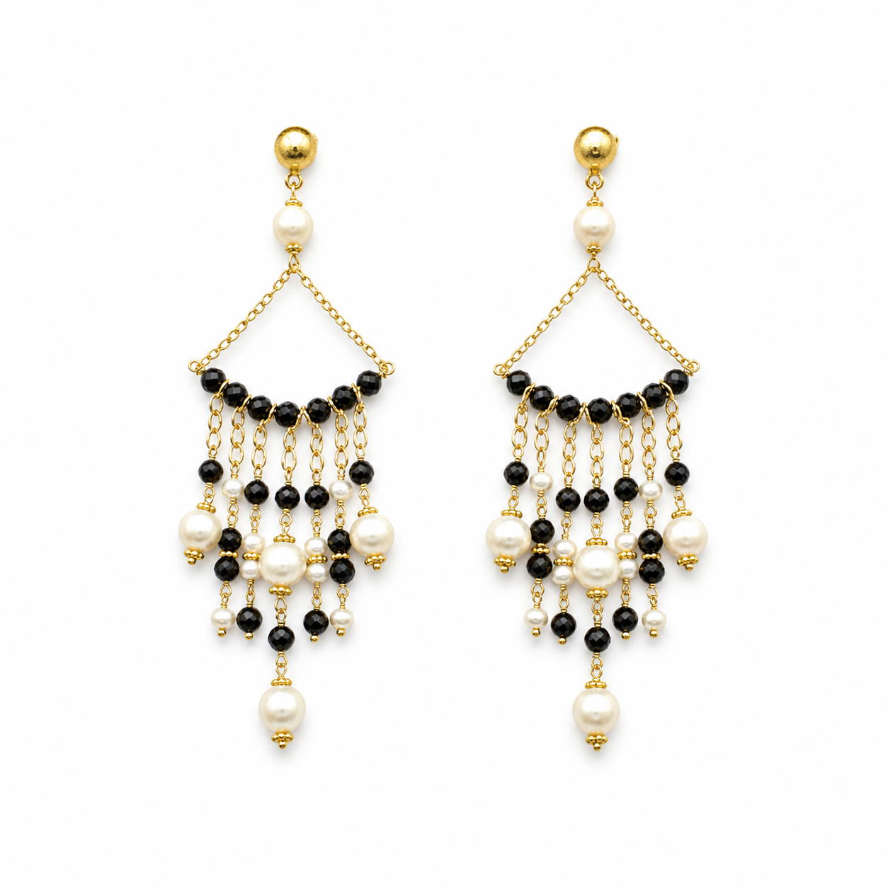 Dark Knight Chandelier Earrings