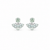 Front and Back Aquamarine Earrings