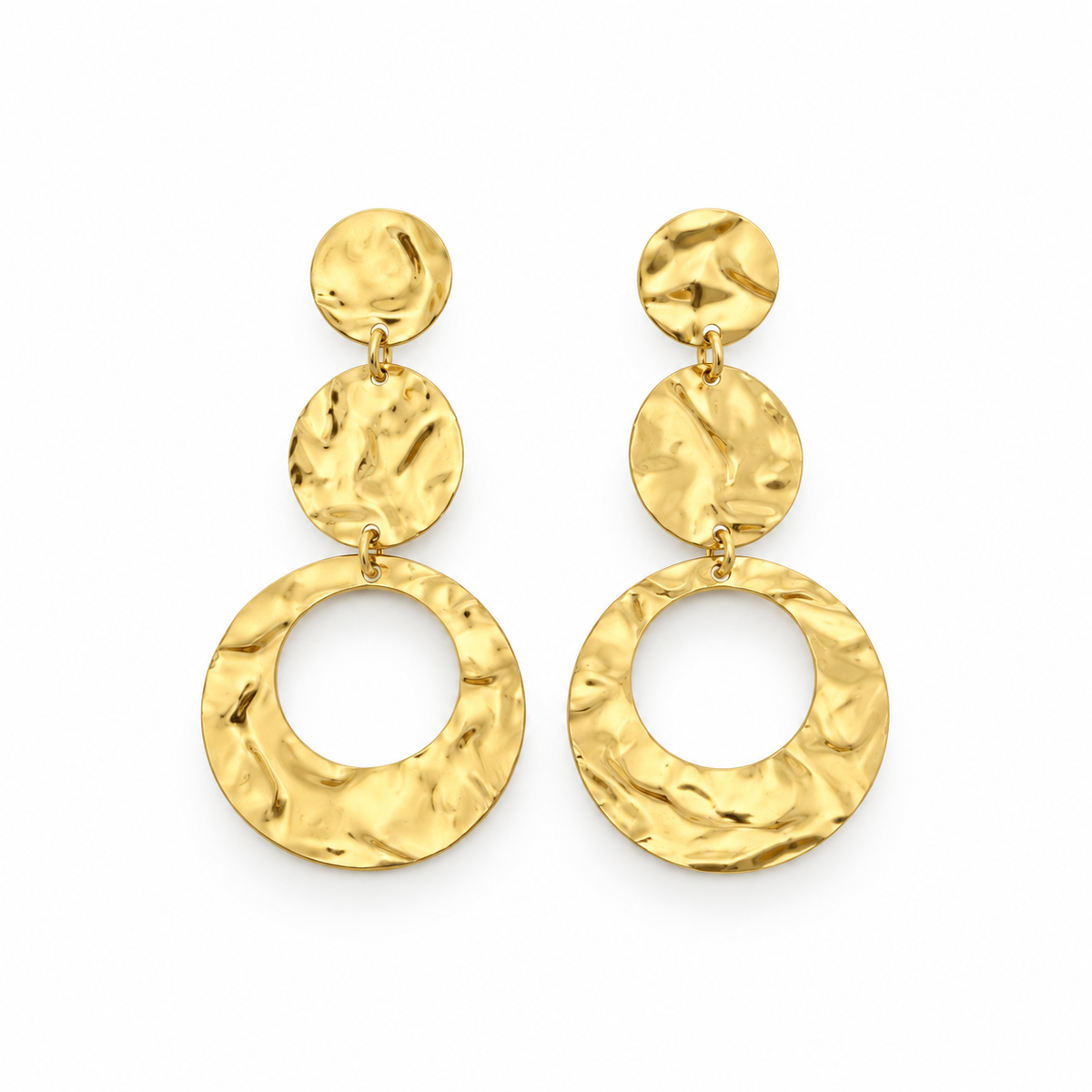 Marble Trio Drop Earrings
